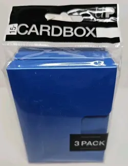 Ultra Pro Blue 15+ Deck Box 3-Pack Cube Draft Packs Card Storage - Image 2