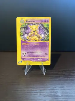 Pokemon Card Alakazam Non Holo 33/165 Rare Expedition Base Set (2002) - Image 1