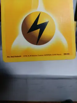 (3) Pokemon TCG card Base Set Lightning Electric Energy 100/102 1999 WoTC Vtg - Image 2