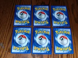 Pokemon Base Set Complete Basic ENERGY Card Lot #97-102 NM Vintage WoTC Pokemon - Image 2