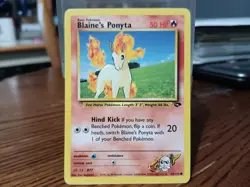 Blaine's Ponyta 64/132 Gym Challenge Pokemon Card Non-Holo - Image 1