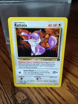 RATTATA - 66/82 - Team Rocket - Pokemon Card - NM Vintage WoTC - Image 1