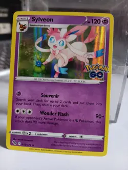 HOLO Sylveon 035/078 Pokemon GO Sword Shield Pokemon Card Rare 2022 Niantic - Image 1