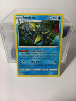 Pokemon Sword & Shield Inteleon Cosmos Holo Rare Card 058/202 - Image 1