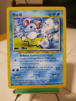 Marill 66/111 Neo Genesis Pokemon Card NM Vintage TCG - Image 1