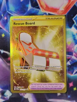 Rescue Board 225/167 Sv06: Twilight Masquerade Holo - NM Gold Pokemon Card - Image 3