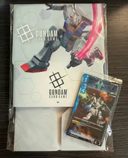 Gundam Card Game TCG Booster Release Promo Pack and Storage Box NEW & SEALED - Image 1