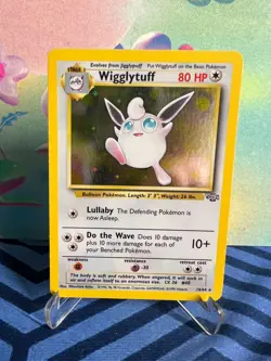 Wigglytuff 16/64 - Jungle #16 Vintage WOTC Holo Pokemon Card - DMG (LP+ Front) - Image 1