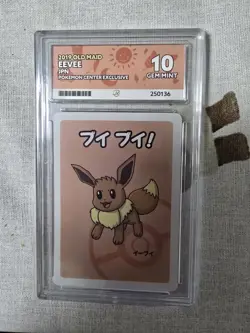 Eevee ACE 10 GEM MINT Old Maid Japanese Babanuki Pokemon Card Matching Label - Image 1