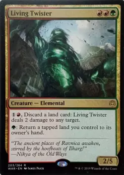 203/264 LIVING TWISTER RARE WAR OF THE SPARK MTG CARD - Image 1