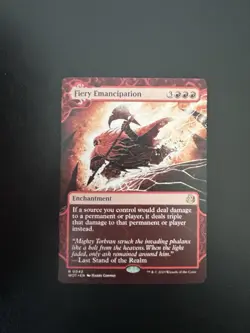 Fiery Emancipation Wilds of Eldraine: Enchanting Tales Regular Rare Mtg 42 - Image 1