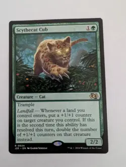 MTG Scythecat Cub Near Mint (NM) Normal Foundations Jumpstart - Image 1