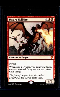 2017 MTG Magic the Gathering C17 Commander 2017 #144 Utvara Hellkite - Image 1