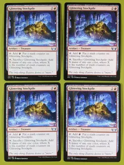 Glittering Stockpile x4 Streets of New Capenna 4x Magic the Gathering MTG - Image 1