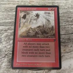 Magic The Gathering MTG Caverns Of Despair Legends 1994 MP Good Ungraded - Image 1