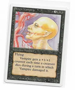 Magic the Gathering ~ MTG ~ 1x Sengir Vampire ~ 3rd Edition ~ HP ~ REVISED - Image 1
