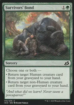 Survivors' Bond (172) - Ikoria: Lair of Behemoths - English - Common - MTG - Image 1
