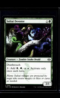 2025 MTG Magic the Gathering TDM Dragonstorm #160 Sultai Devotee - Image 1