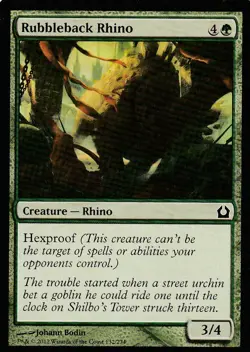 Rubbleback Rhino (132) - Return to Ravnica - English - Common - MTG - Image 1