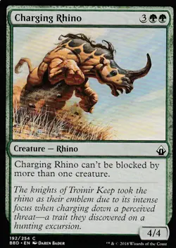 Charging Rhino (192) Battlebond - English - Common - MTG - Image 1
