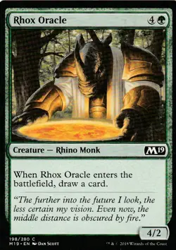 Rhox Oracle (198) - Core Set 2019 - English - Common - MTG - Image 1