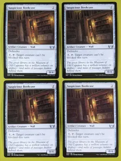 Suspicious Bookcase x4 Streets of New Capenna 4x Playset Magic the Gathering MTG - Image 1