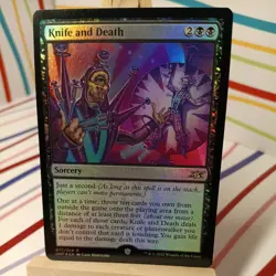 Magic the Gathering (mtg): UNF: Knife and Death - Rare - Foil - Image 1