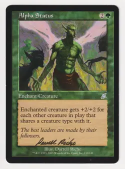 Signed Alpha Status Proof HP Scourge Artist Darrell Riche 2003 WOTC MTG Magic AP - Image 1