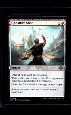 2024 MTG Magic the Gathering MH3 Modern Horizons 3 #123 Ghostfire Slice - Image 1