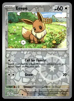 EEVEE [FOIL] - 113/131 - STELLAR CROWN SCR POKEMON REVERSE - NM - Image 1