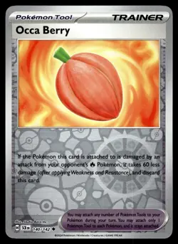 OCCA BERRY [FOIL] - 140/131 - STELLAR CROWN SCR POKEMON REVERSE - NM - Image 1