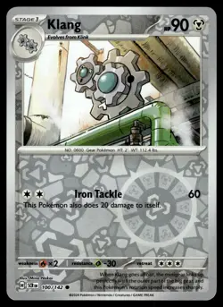 KLANG [FOIL] - 100/131 - STELLAR CROWN SCR POKEMON REVERSE - NM - Image 1