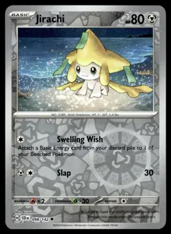 JIRACHI [FOIL] - 098/131 - STELLAR CROWN SCR POKEMON REVERSE - NM - Image 1