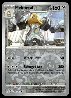 MELMETAL [FOIL] - 104/131 - STELLAR CROWN SCR POKEMON REVERSE - NM - Image 1