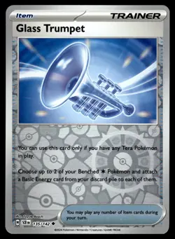 GLASS TRUMPET [FOIL] - 135/131 - STELLAR CROWN SCR POKEMON REVERSE - NM - Image 1