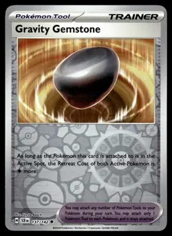 GRAVITY GEMSTONE [FOIL] - 137/131 - STELLAR CROWN SCR POKEMON REVERSE - NM - Image 1