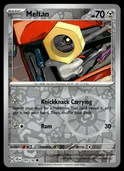 MELTAN [FOIL] - 103/131 - STELLAR CROWN SCR POKEMON REVERSE - NM - Image 1