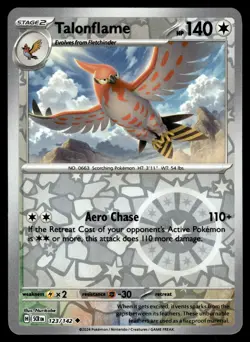 TALONFLAME [FOIL] - 123/131 - STELLAR CROWN SCR POKEMON REVERSE - NM - Image 1