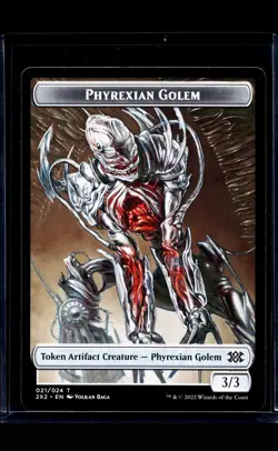 2022 MTG Magic the Gathering 2X2 Double Masters #13 Elemental Phyrexian Golem - Image 1