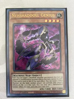 Yugioh! Nehshaddoll Genius GFTP-EN006 Ultra Rare 1st ed NM - Image 1