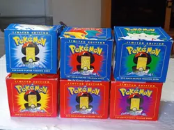 Full Set 1999 Pokemon 23k Gold Plated Trading Card Burger King Red & Blue Box - Image 2