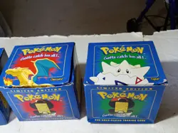 Full Set 1999 Pokemon 23k Gold Plated Trading Card Burger King Red & Blue Box - Image 5