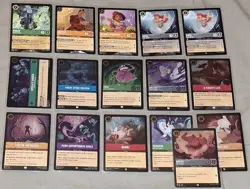Disney Lorcana Ursulas Return Lot Legendary Super Rare Foil 16 Cards Hades Ariel - Image 1