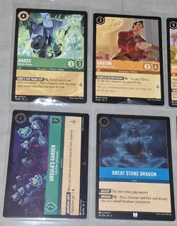 Disney Lorcana Ursulas Return Lot Legendary Super Rare Foil 16 Cards Hades Ariel - Image 3