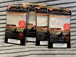 KMC Sleeve Card Barrier Hyper MAT White MTG Pokemon 66x91mm 80Pcs From Japan - Image 1