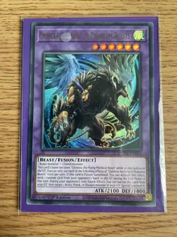 Yu-gi-oh Chimera the King of Phantom Beasts DUNE-EN033 Ultra Rare NM Card - Image 2