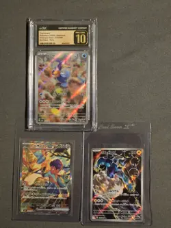 Pokemon TCG Japanese Card Lot - 1 CGC 10 Cramorant, 1 Hop's Zacian, 1 Thundurus - Image 1