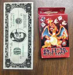 Pokemon Playing Cards Red Charizard 1996 Nintendo Pocket Monsters - Image 1