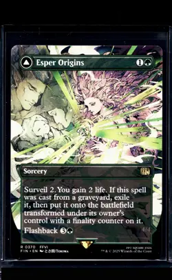 2025 MTG Magic the Gathering FIN Final Fantasy Borderless #370 Esper Origins - Image 2