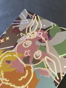 NON TCG Chinese Pokemon Elf Eif Origin Collection 2.0 Neon NH 009 Eevee - Image 2